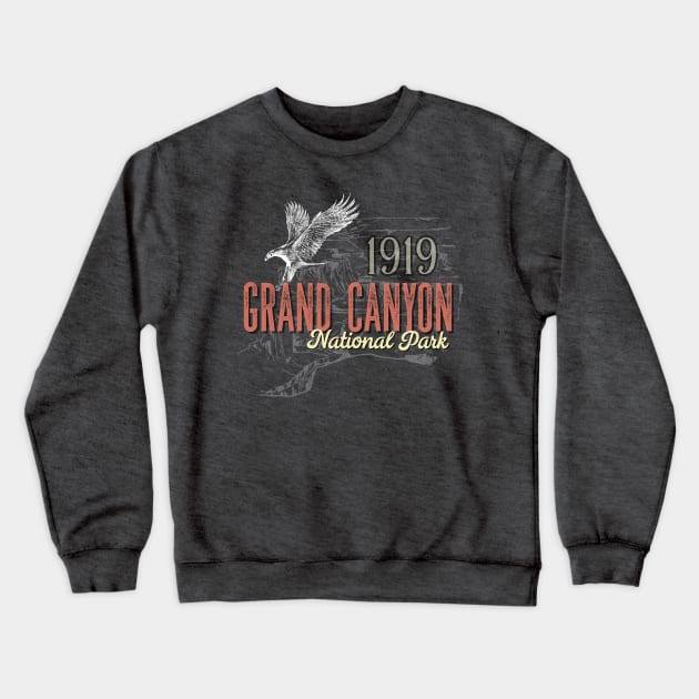 Grand Canyon National Park Arizona AZ Vintage Eagle Crewneck Sweatshirt by Pine Hill Goods